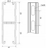Профиль монтажный ПсМ 2 41x62x2,5 (3,0)