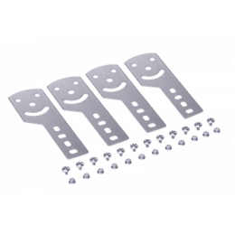 Пластина крепежная GSV H100 (4шт) в комплекте с крепежными элементами для монтажа цинк-ламель DKC 30015KHDZL
